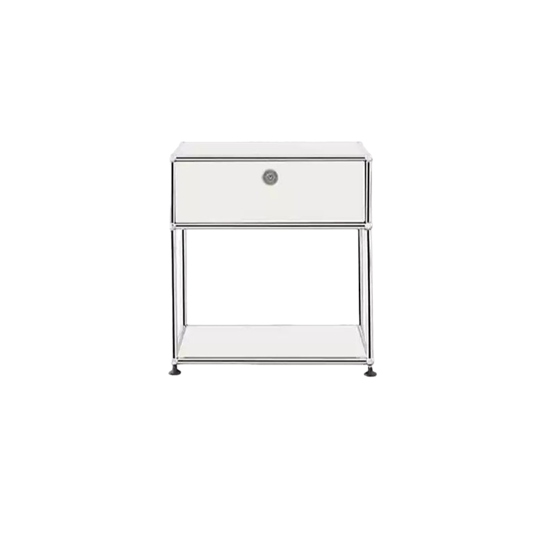 White bedside table a