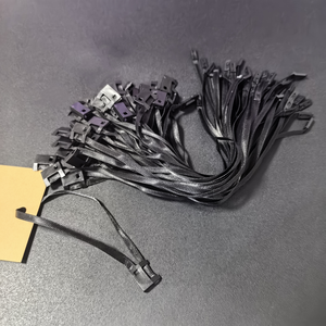 Bulk Black/White Satin Ribbon <strong>Hang</strong> <strong>Tag</strong> <strong>String</strong> Lock Fasteners <strong>Loop</strong> Hook Clothing <strong>Tag</strong> <strong>String</strong> - Product Image 5