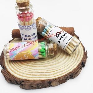 Cam şişe kavanoz Macaron renkli pembe küçük renkli maçlar Matchbook Deluxe kokulu 2 inç noel hediyesi - Product Image 6