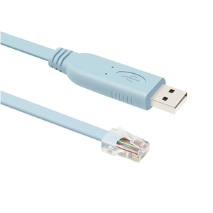 1.5m <strong>USB</strong> 2.0 to RJ45 Rollover <strong>Serial</strong> Port Console Cable PVC Jacket with Braid Shielding for Computer Network Data Cables - Product Image 2