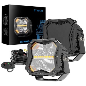 50W 10000LM off-road Đèn làm việc ánh sáng với 9 <span class=keywords><strong>LED</strong></span> lái xe ánh sáng bảo vệ đèn pha phía trước cho khả năng tương thích rộng - Product Image 1