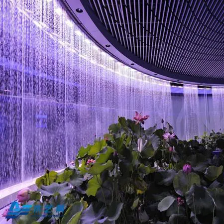 Cina Guangzhou Prezzo Intero Coperta di Acqua Caratteristica Cascata Artificiale fontana A Muro