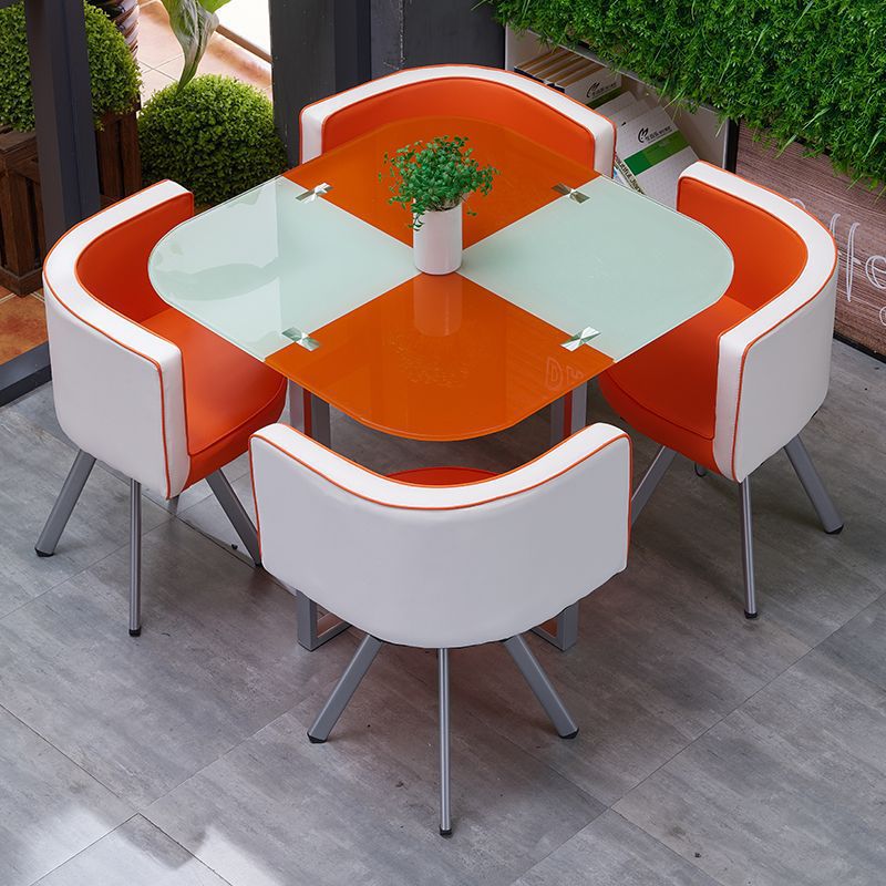 Orange-white