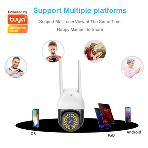 V380ミニカメラPTZ WifiセキュリティCCTVカメラシステムフルカラー小型ナイトビジョンフラッシュライトLEDカメラ - Product Image 6