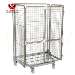 Quick <strong>Unloading</strong> Versatility Easily Foldable 3-4 Sided Steel Material Large <strong>Loading</strong> Capacity Roll <strong>Container</strong> - Product Image 5