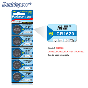 Doublepow 5pcs CR1620 3V lithium đồng xu di động pin 70mAh dl1620 ecr1620 gpcr1620 nút pin cho đồ chơi thiết bị gia dụng đồng hồ - Product Image 4