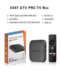 XS97 ATV Pro 2.4/5GデュアルWIFIクアッドコアARM A55 Allwinner H618 Android 12 Tv Box - Product Image 4