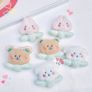 かわいいクマぬいぐるみピンDIYカスタムぬいぐるみブローチ - Product Image 5