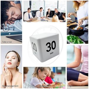 Küchen timer Kids Timer Cube Timer 15, 20,30 und 60 Minuten für Time Management (weiß) Workout Timer mit angepasster Lautstärke
