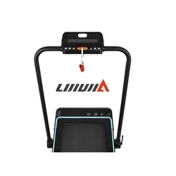 Lijiujia elektrische Mini Falt wohnung <span class=keywords><strong>2</strong></span> in 1 Home Walking Pad einfache Installation Mehrfach steuerung Laufmaschine