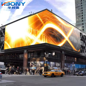 Ahorro de energía 75% Pantalla de publicidad LED Módulo de cartelera de pared de video P8 P10 P5 P6 Pantalla LED de instalación fija para exteriores - Product Image 1