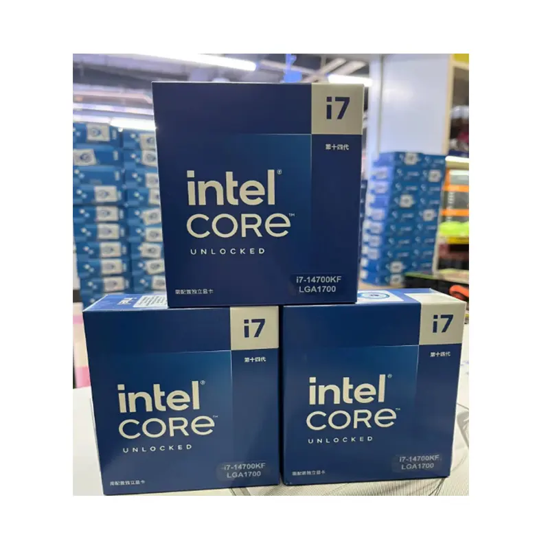 Komputer CPU Intel Core i7-14700KF, prosesor Desktop tidak terkunci, CPU komputer dalam kotak