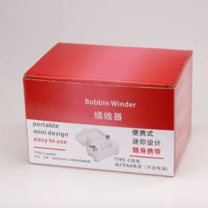 线轴Treahd绕线机Abs材料自动绕线机线轴抱抱5VDC 2 AA电池发动机白色电动绕线机