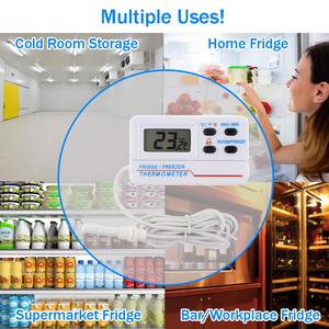 Termómetro de refrigerador de congelador digital para caja de enfriador de vacunas con baterías - Product Image 5