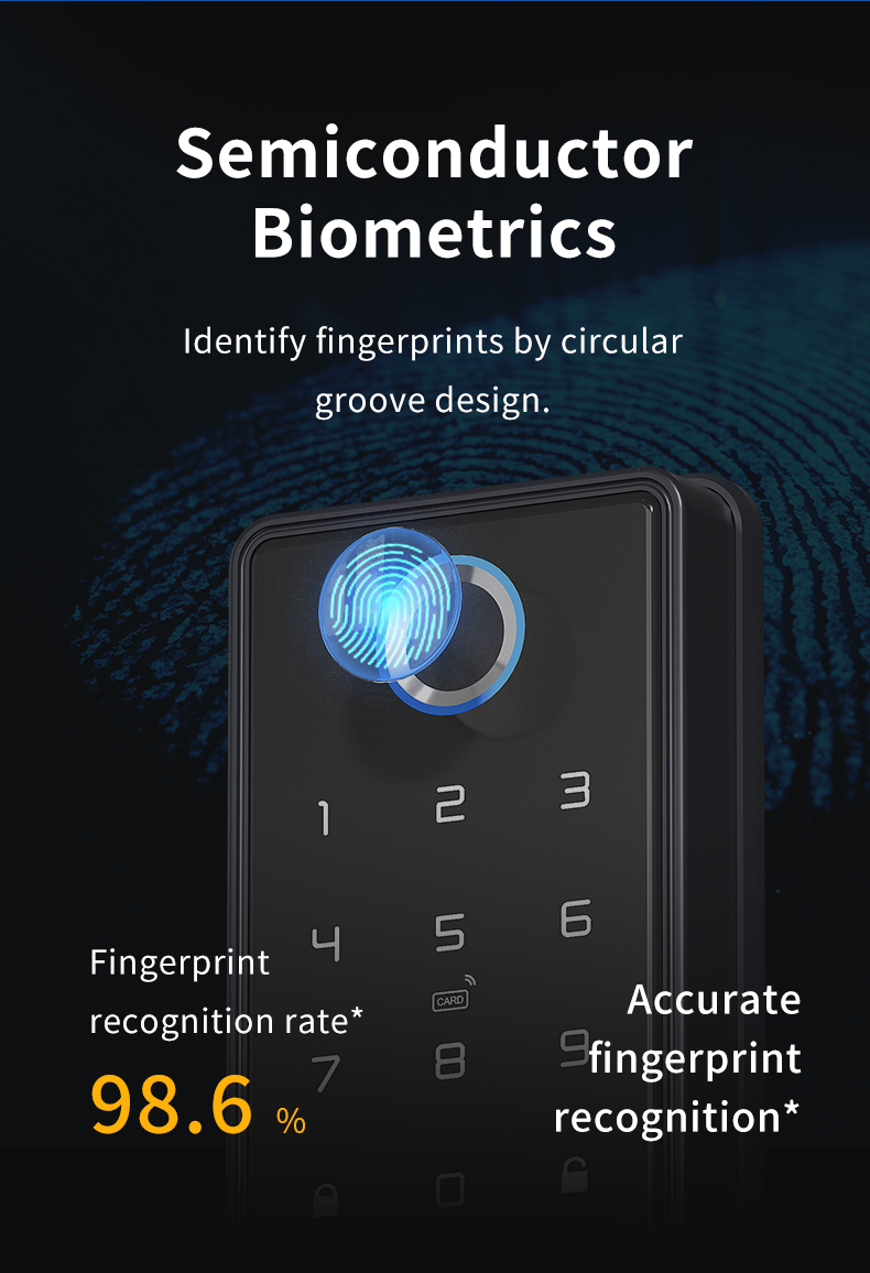 fingerprint door lock tuya smart lock cerradura inteligente intelligent lock guangdong*hyh hardware