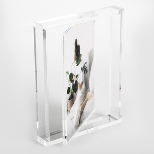 家居装饰现代双面旋转相框批发亚克力可爱图片相框 - Product Image 3