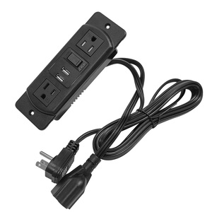 Presa per mobili Jack Standard usa ovale personalizzata Desktop 2 USB tipo C interruttore nascosto presa per Hotel di alimentazione con coperchio - Product Image 1
