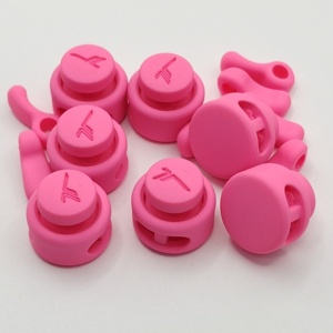 Custom Colorful Laser <strong>Nylon</strong> Plastic Cord Lock Toggle Plastic Stopper <strong>String</strong> Rope Spring Stoppers Locks - Product Image 3