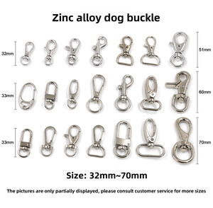 20Mm Rose HK Kim Loại Clasp Bán Buôn Mini Thép Không Gỉ Kẽm Hợp Kim Triger' 18Mm Vàng Tôm Hùm Xoay Đôi Đầu Quay Snap <span class=keywords><strong>Hook</strong></span> - Product Image 3