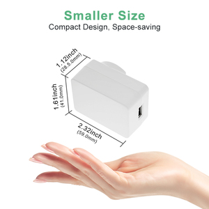 Acdc <strong>Adapter</strong> 5V 2A 1A USBC Style Port Charger <strong>Multi</strong> <strong>Plug</strong> US <strong>Plug</strong> Interchangeable <strong>Plug</strong> Power <strong>Adapter</strong> in While <strong>with</strong> USBC Port - Product Image 6