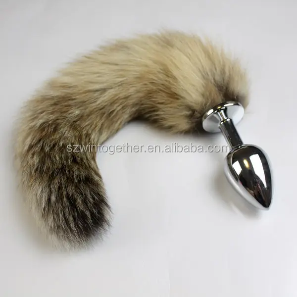 Edelstahl metall mini fox schwanz anal plug mit schwanz