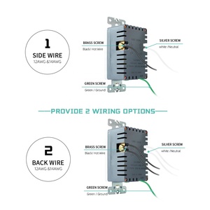 Quick Charger 15A 125V Dual USB Outlet PD20W PD18W Type a Type C Port USB <strong>Plug</strong> <strong>US</strong> Standard Duplex Receptacle - Product Image 4