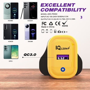 120W tek Port tip-c süper hızlı şarj şarj PD 3.0 işlevsellik ücretsiz ab Apple için Huawei avrupa amerikan İngiliz - Product Image 2
