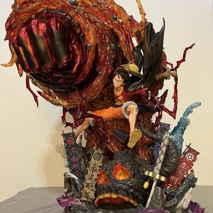 超大聚氯乙烯树脂人物与光模型卡通人物动漫人物玩具路飞人物 - Product Image 5
