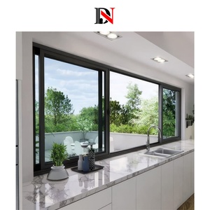 Minimalist Style Soundproof Slide <strong>Windows</strong> Residential Water-Proof Aluminum Tempered Glass Sliding <strong>Windows</strong> - Product Image 1