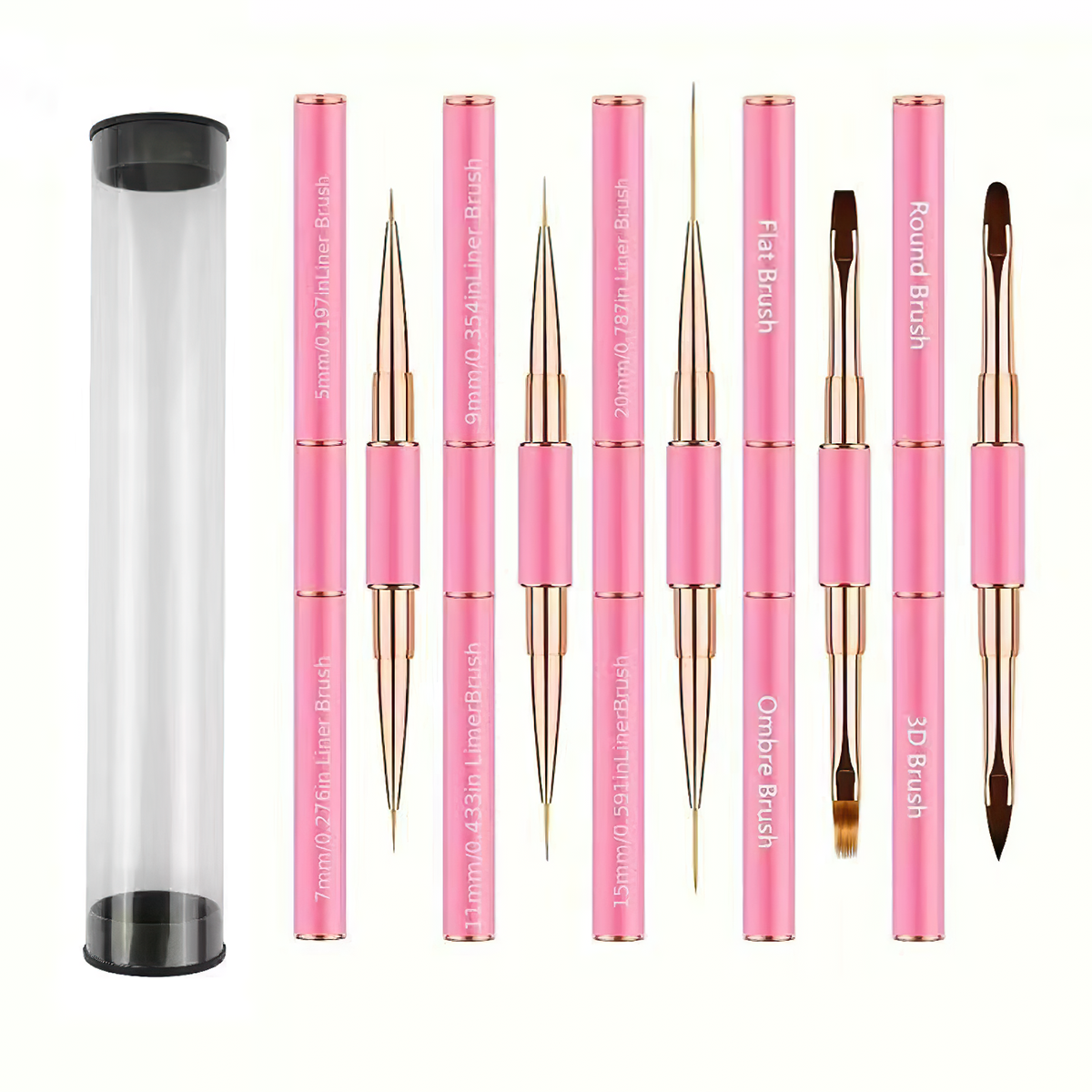 Cilindro rosa a cinque set