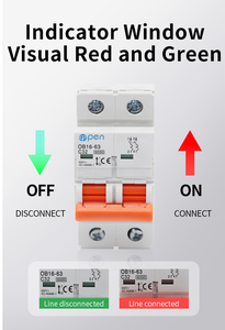 Açık elektrik MCB AC 220V 380V Mini minyatür devre kesici 1P 2P 3P 4P 6A 16A 32A 40A 50A 63A 80A 100A 125A hava anahtarı CE - Product Image 4