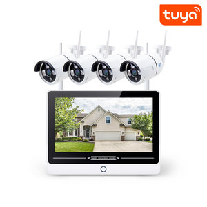 Tuya Wifi Smart Monitor Outdoor Wireless <strong>Camera</strong> 4CH NVR Bullet <strong>Security</strong> <strong>Camera</strong> Kit with Tuyasmart App PST-7204-PN - Product Image 4