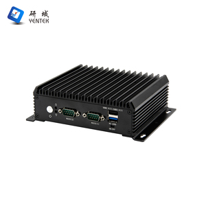 組み込みコンピュータIntel I5 8265U 8G LPDDR3 2 RS232 COM 2 LAN Win10 Linux WiFi 5デュアルLANデュアルLANデュアルCOMファンレスミニPC工業用PC - Product Image 1