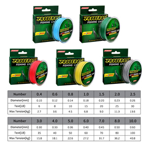 PROBEROS 100M 4 ipliklerini örgülü olta 4 örgü örgü PE hattı Multifilament olta 6LB-100LB