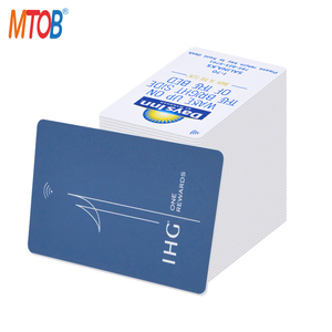 הצפנה מותאמת אישית כרטיס מפתח MIFARE קלאסי 1K 13.56mhz RFID כרטיסי מפתח לחדר למלון