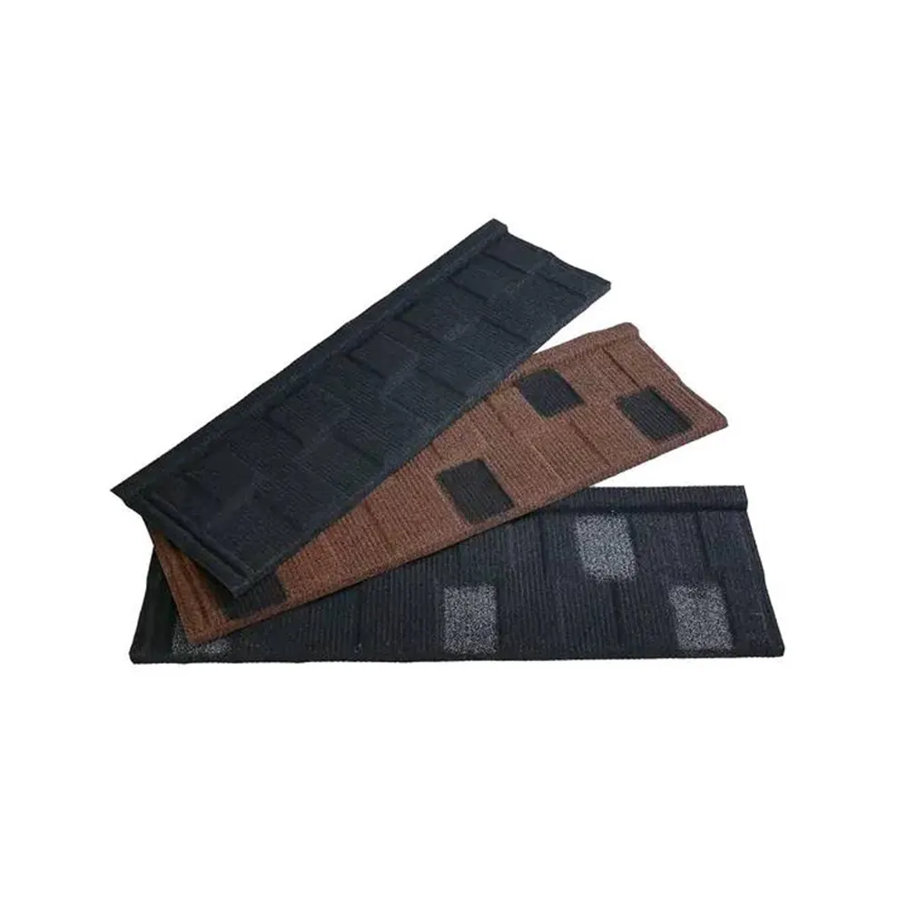 Ubin atap dilapisi batu berwarna berkualitas baik Metal fitting ubin atap dilapisi ubin dan aksesoris