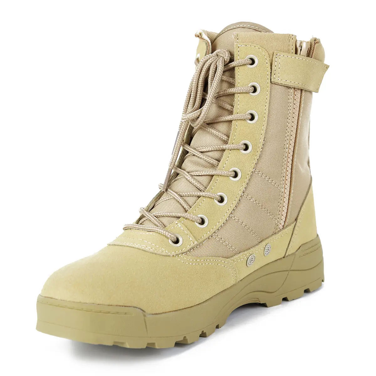 Cuero personalizado impermeable desierto combate senderismo botas deporte al aire libre botas zapatos de seguridad para hombres y mujeres