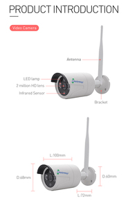 Tuya classico 4CH sistema di telecamere di sicurezza Wireless 1080P NVR Kit con visione notturna 4 canali di ingresso Video per uso esterno - Product Image 5