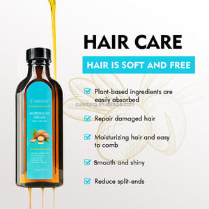Natürliche pflegende Glättung Anti Frizzy Break age Hitzeschutz Glänzendes Haar <span class=keywords><strong>Argan</strong></span>öl Marokko Haaröl Behandlung Private Label - Product Image 4