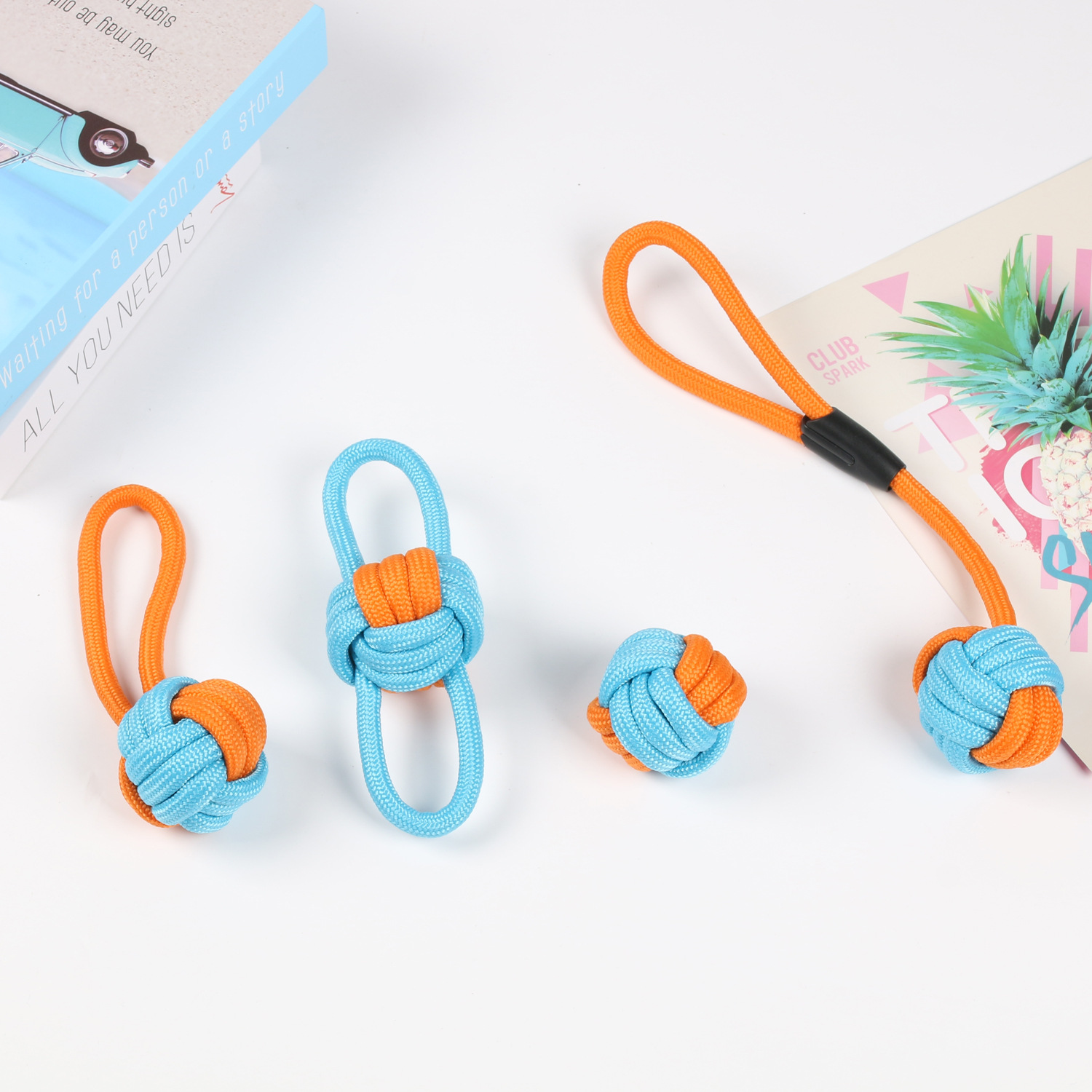 Conjunto de cuatro piezas naranja cielo azul No.1 250 gramos