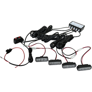 Yüksek parlaklık LED evrensel Fit araba ızgara ışık kiti çoklu araçlar için kolay kurulum su geçirmez tasarım yeni 1-to-4 - Product Image 4