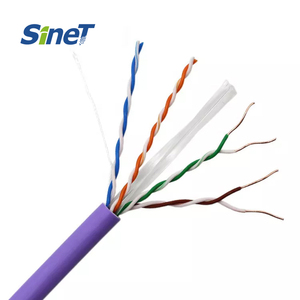 ฟรีตัวอย่าง GigaLAN ประเภท6E 4จุดทองแดงที่เป็นของแข็ง/CCAE Utp Cat6สาย Lan 4PR 24AWG 305เมตร/กล่องสีใดๆหมวดหมู่6อีเธอร์เน็ต