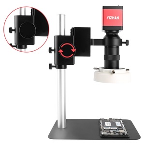 High Quality VGA HD-MI White LED Light 130X Red Camera 13MP Mobile Phone Repair Monocular <strong>Microscope</strong> <strong>Digital</strong> <strong>With</strong> Metal Base - Product Image 4