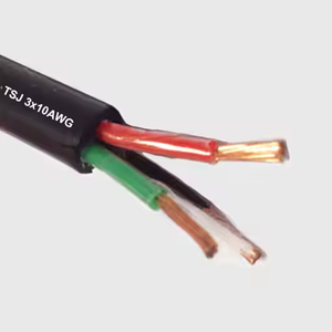 PVCナイロン絶縁フレキシブルマルチコア銅導体Tsjケーブル低電圧2 * 12AWG建設用メーカー