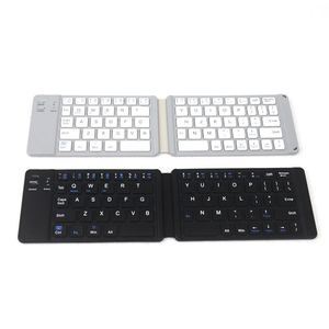 Mini Portable Wireless Rechargeable Folding Blue Tooth BT <strong>Keyboard</strong> Foldable for IOS <strong>Android</strong> Windows - Product Image 2