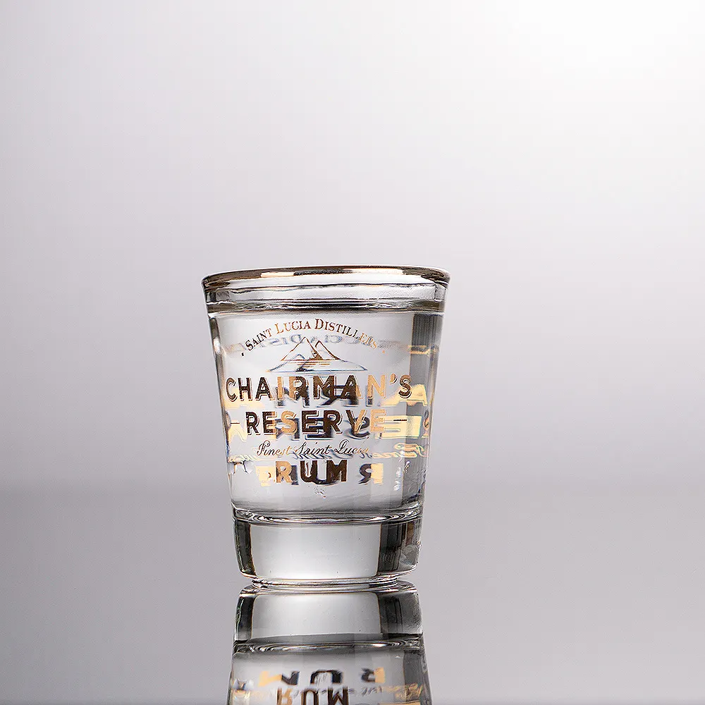 Sublimation gravur geätzt benutzer definierte Druck mexikanischen Tequila Glas 1 Unze 2 Unzen 2 Unzen Getränk Schnaps gläser mit Maßen