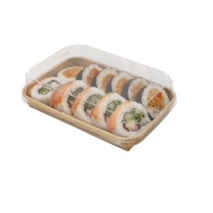 קופסת נייר חסין מברך להוציא מגש סושי 6 1/2 "<span class=keywords><strong>x4</strong></span> 1/<span class=keywords><strong>4</strong></span>" x61/64"