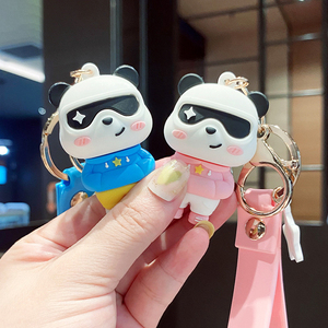 Hot Sale Custom Alta Qualidade 3D Silicone Cartoon Anime Chaveiro De Borracha 3D Pvc Chaveiro Kawaii Chaveiro Personalizado Atacado