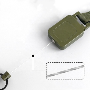 Tiktok Hot Bán yufan br105 ngoài trời quân đội màu xanh lá cây nhựa có thể thu vào huy hiệu Reels 180x41mm thăng hoa Keychain chủ huy hiệu - Product Image 4