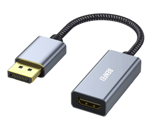 SYONG doğrudan tedarik 4K * 2K DP Displayport 1.4 erkek HDMI 2.0 dişi adaptör 0.2m kablo 5mm dış çap 4K DP HDMI dönüştürücü - Product Image 1